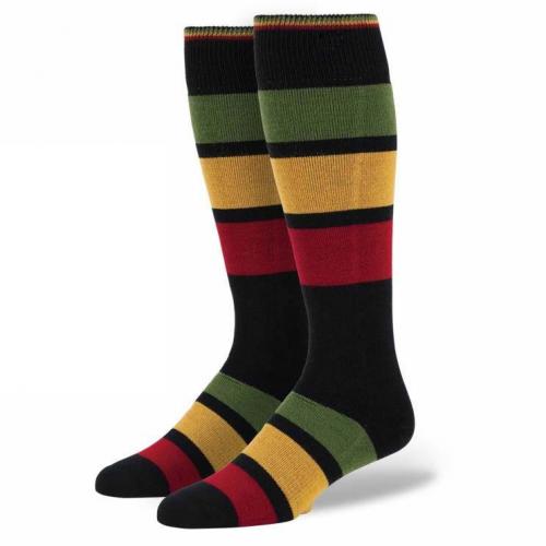 men knee high combed cotton socks