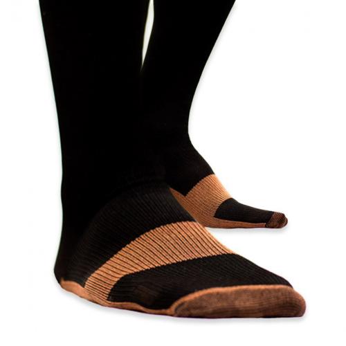 black copper anti fatigue sport compression socks