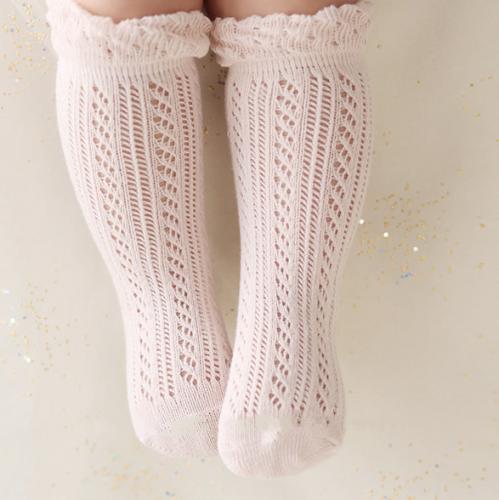 summer baby knee high mesh socks